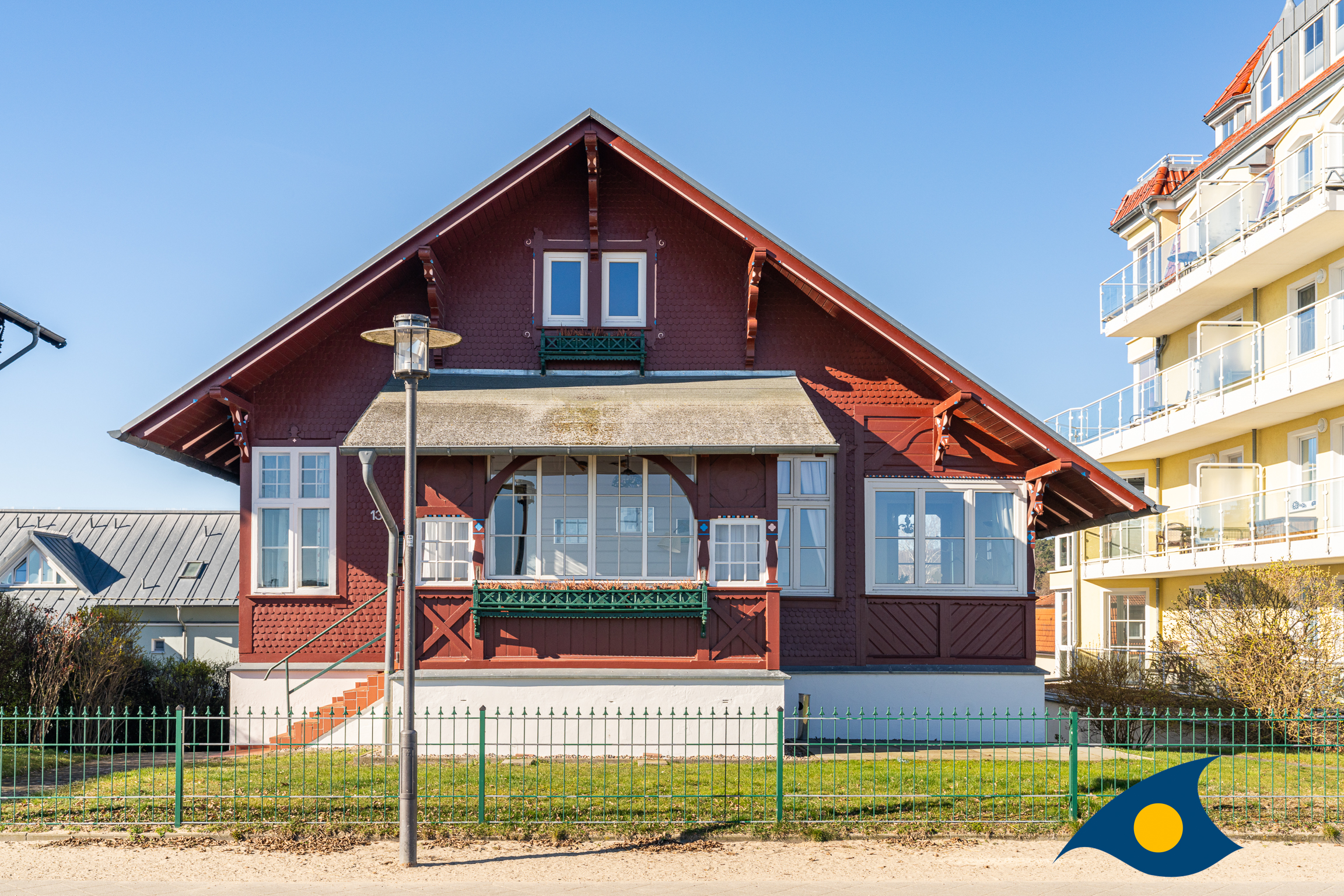 Strandvilla Bansin, widok od strony morza
